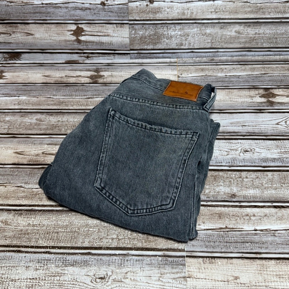 Citizens of‎ Humanity Daphne Crop Women 27 Gray High Rise Raw Hem Straight Jeans